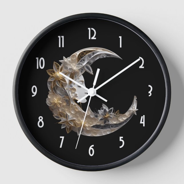 Beautiful Face in the Moon Clock (Front)