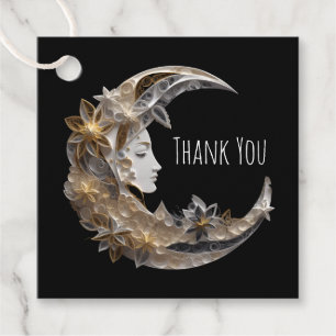 Beautiful Face in the Moon Favour Tags