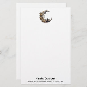 Beautiful Face in the Moon Stationery