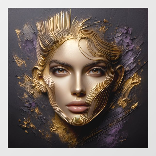 Beautiful Face Window Cling (Sheet)