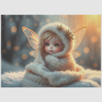 Beautiful Fairy and Baby Fantasy Art Tissue Paper