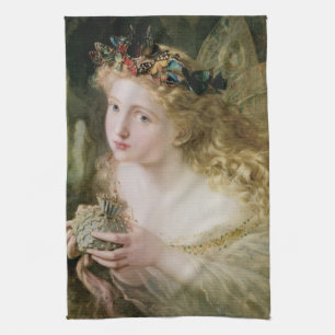 Beautiful Fairy Butterflies by Sophie Anderson Tea Towel