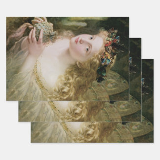 Beautiful Fairy Butterflies by Sophie Anderson Wrapping Paper Sheet