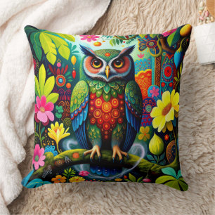 Beautiful Fairy Owl Bird Cushion
