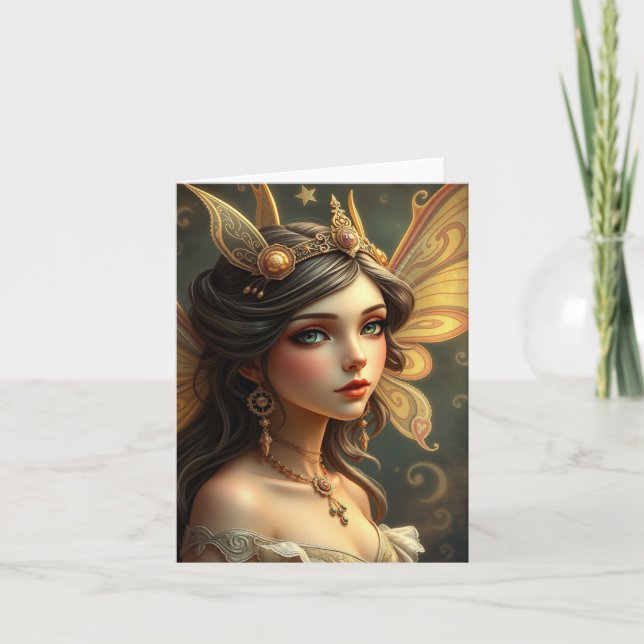Beautiful Fairy Portrait Card (Front)