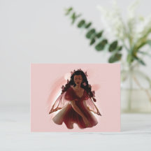 beautiful fairy postcard