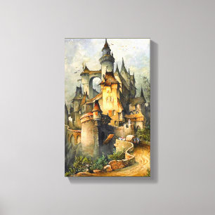 Beautiful Fairy Tale Castle by Hanns Bolz Wrapped Canvas Print