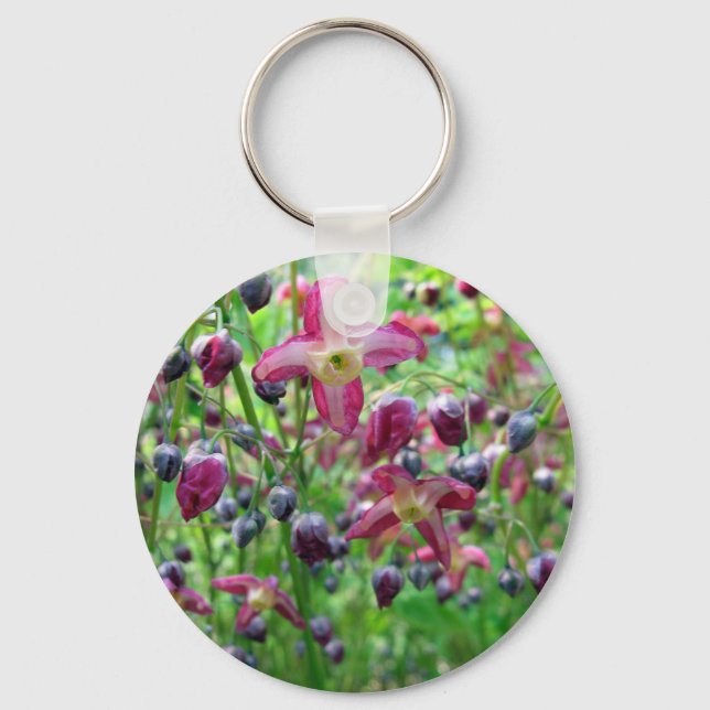 Beautiful Fairy Wings Flowers & Buds Spring Photo Key Ring (Front)