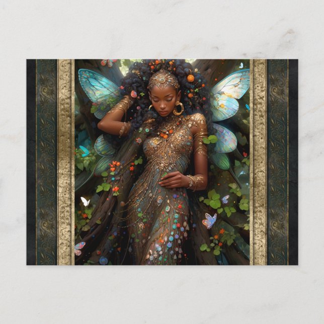 Beautiful Fairy Woman Fantasy Art Postcard (Front)