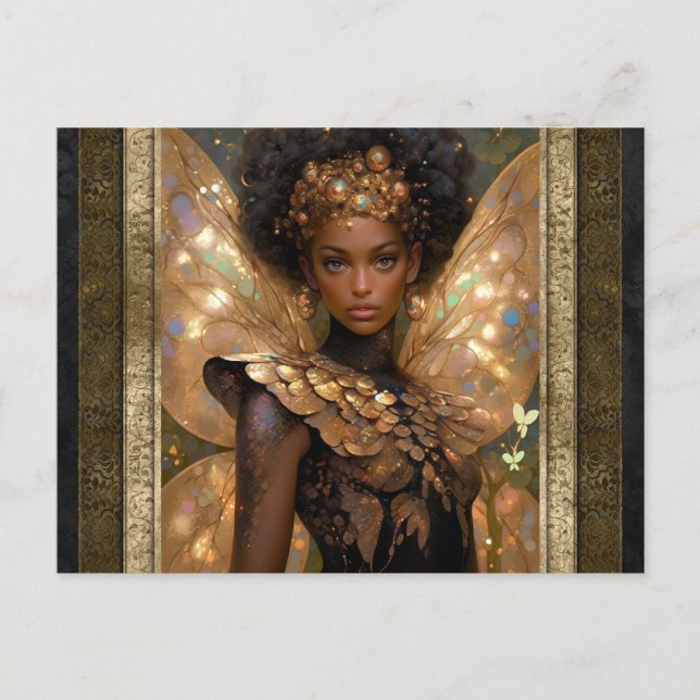 Beautiful Fairy Woman Fantasy Art Postcard (Front)