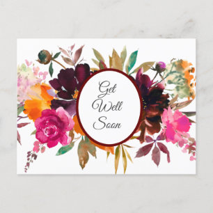 Beautiful Fall Colours Get Well  Postcard