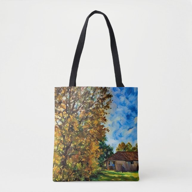 Beautiful Fall Day Picture Tote Bag (Front)