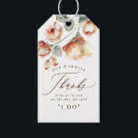 Beautiful Fall Flowers Wedding Thank You Gift Tags<br><div class="desc">Fall floral boho wedding tags</div>