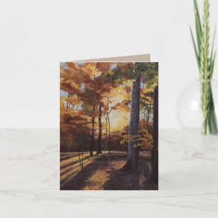 Beautiful Fall Trees Art Card Blank