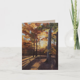 Beautiful Fall Trees Art Card Blank