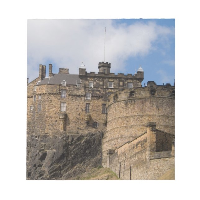 Beautiful famous giant Edinburgh Castle in Notepad (Front)