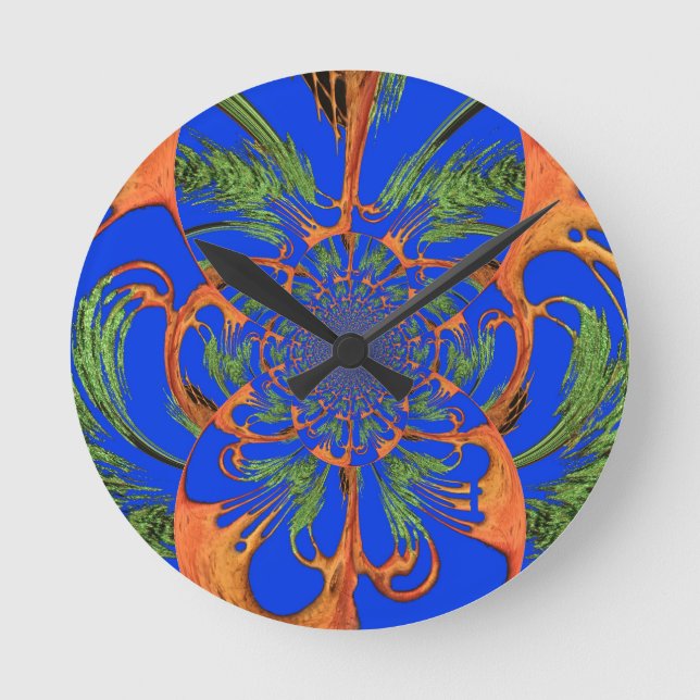 Beautiful Fantastic Feminine Design Gifts Round Clock (Front)