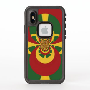 Beautiful fantastic feminine Red Golden Green