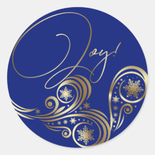 Beautiful Fantasy Christmas Unicorn Classic Round Sticker