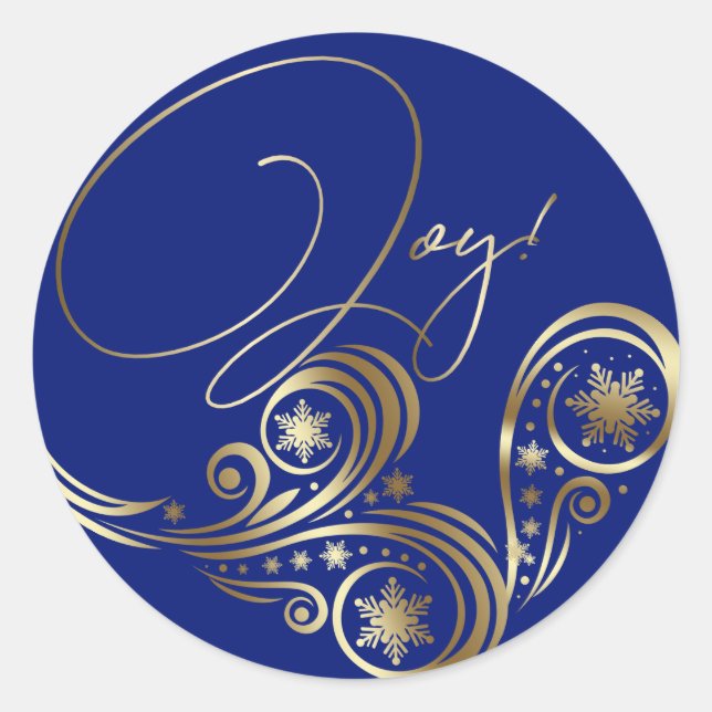 Beautiful Fantasy Christmas Unicorn Classic Round Sticker (Front)