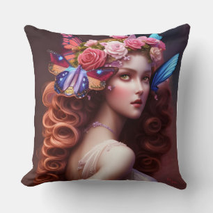 Beautiful Fantasy Fairy Princess Cushion