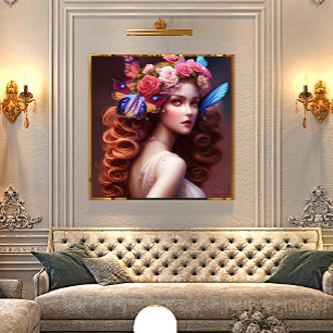 Beautiful Fantasy Fairy Princess Poster