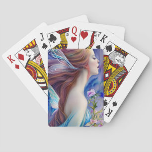 Beautiful Fantasy Fairy with Stunning Wings Playing Cards