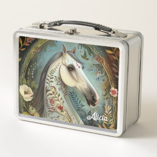 Beautiful Fantasy Horse Metal Lunch Box