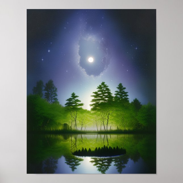Beautiful Fantasy Landscape, Realistic And Natural Poster (Front)