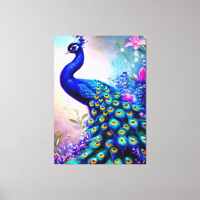 Beautiful Fantasy Peacock   Canvas Print (Front)