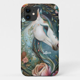Beautiful Fantasy White Horse iPhone 11 Case