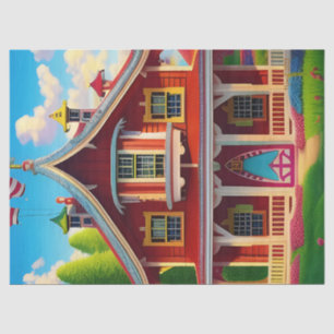 Beautiful Farmhouse Countryside Decoupage Tissue Paper