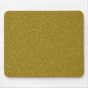 Beautiful fashinable girly yellow gold glitter mouse mat