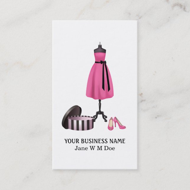 Beautiful Fashion Business Card (Front)