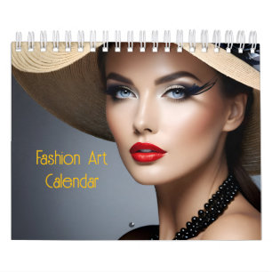Beautiful fashion woman artCalendar Calendar