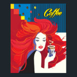 "Beautiful Fashion Woman with Coffee Cup" Pop Art Poster<br><div class="desc">Poster Abstract "Beautiful Fashion Woman with Coffee Cup" Pop Art Trendy Stylish Illustration,  Art Work Poster for Amazing Holiday Gifts and Prezents,  Home Decor,  Art & Wall Décor,  Decorative Art Product,  Modern Design from "Beautiful Fashion Woman with Coffee Cup" - Collection.</div>