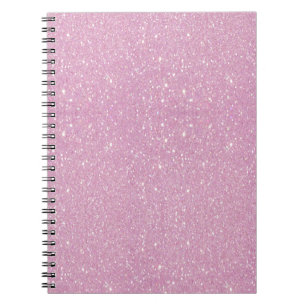 Beautiful fashionable soft purple glitter shinning notebook