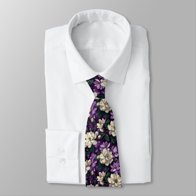 Beautiful Fathers Day Gardenias Flower Tie (Tied)