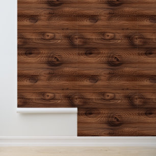 Beautiful Faux Knotty Pine Wood Wallpaper