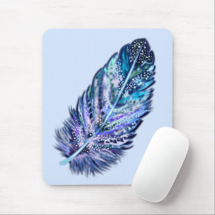 Beautiful Feather - Choose your color Mouse Mat
