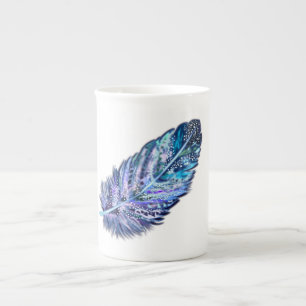 Beautiful Feather - Choose your colour Bone China Mug