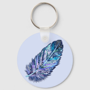 Beautiful Feather Keychain - Custom Colours