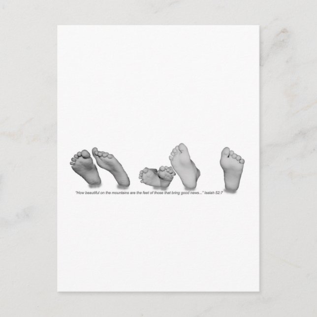 Beautiful Feet Postcard (Front)