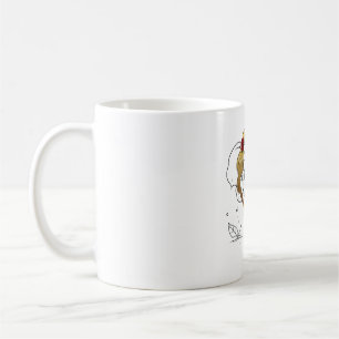 Beautiful female baby elephant with yellow hair coffee mug