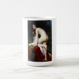 Beautiful Female Bather (by Bouguereau) Coffee Mug