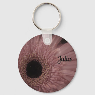 Beautiful Feminine Pale Pink Flower Photograph Key Ring