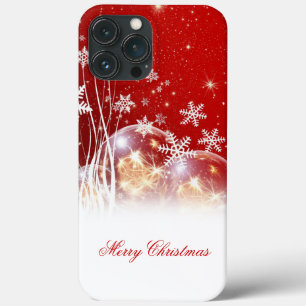 Beautiful festive “Merry Christmas” illustrati iPhone 13 Pro Max Case
