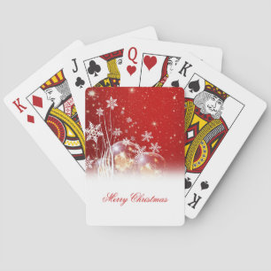 Beautiful festive “Merry Christmas” illustration Playing Cards