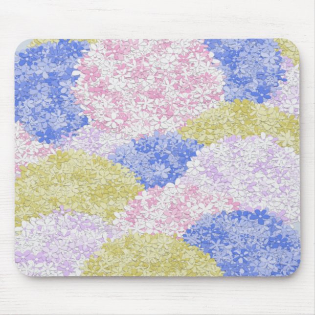 Beautiful Fields Of Hydrangeas Mouse Mat (Front)