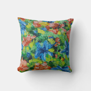 Beautiful Fine Art Flowers Cushion